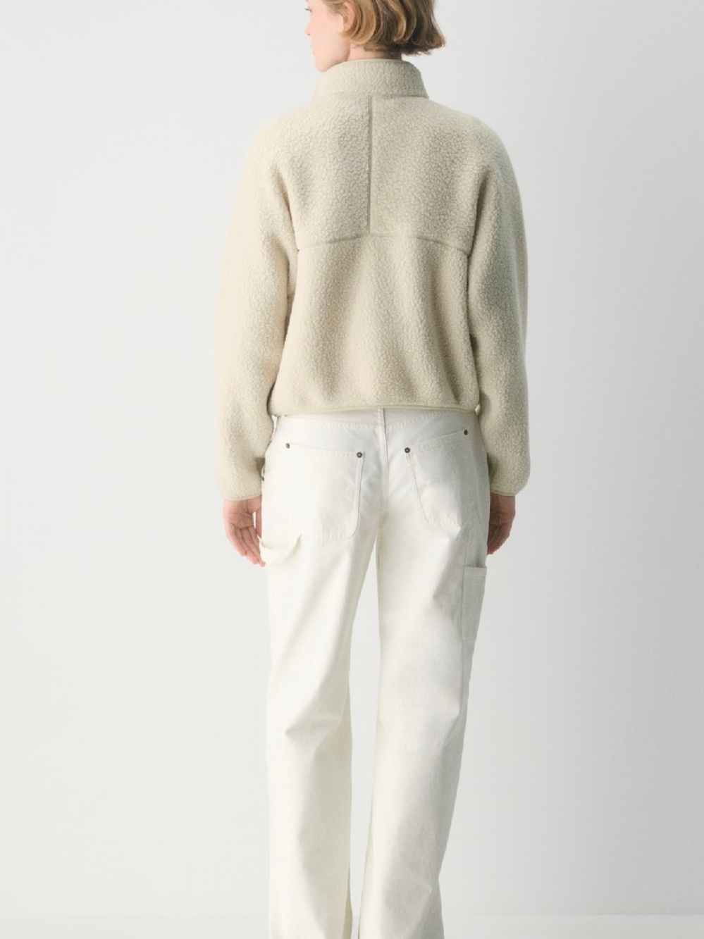 Aritzia TNA Polartec Thermal Pro Fleece Zip-Up Mullein L - Picture 5 of 14